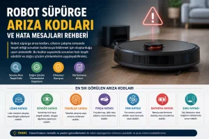 Robot Süpürge Arıza Kodları ve Hata Mesajları Rehberi