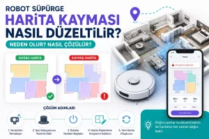 Robot Süpürge Harita Kayması Nasıl Düzeltilir?