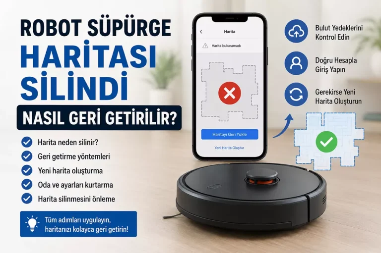 Robot Süpürge Haritası Silindi Nasıl Geri Getirilir?