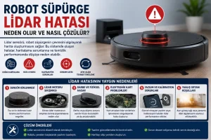 Robot Süpürge Lidar Hatası Nedir? Neden Olur ve Nasıl Çözülür?