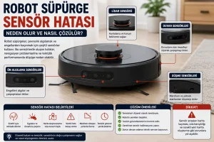 Robot Süpürge Sensör Hatası Nedir? Nasıl Çözülür?