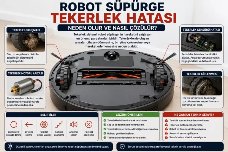 Robot Süpürge Tekerlek Hatası Nedir? Nasıl Çözülür?
