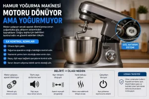 Hamur Yoğurma Makinesi Motoru Dönüyor Ama Yoğurmuyor